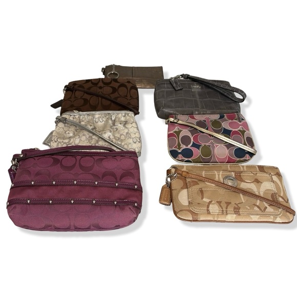 HTF Y2K VTG Coach BUNDLE Wristlets + Mini Skinny Bundle Rare Vintage – Set of 7 - Picture 5 of 15